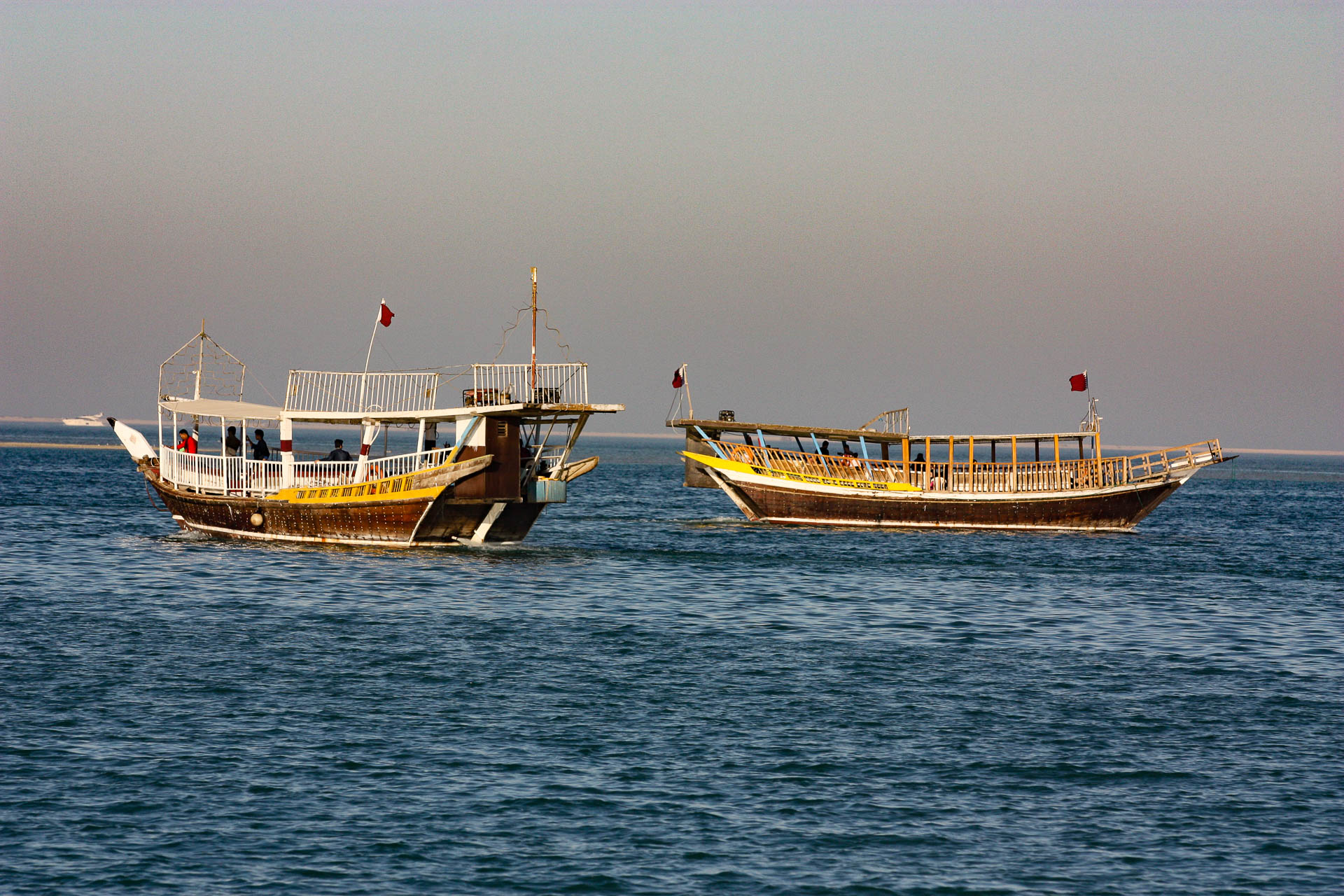 Dhows on Doha Bay